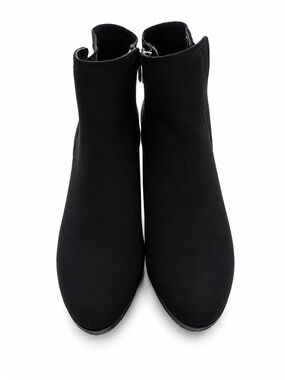 Anne Klein Sport Darice - Black Wedge Ankle Booties - Stretch Fabric - Size 7M